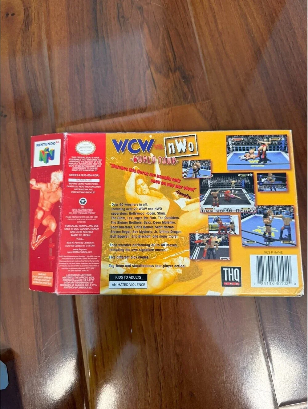 Complete  WCW vs. NWO World Tour (Nintendo 64, 1997) CIB